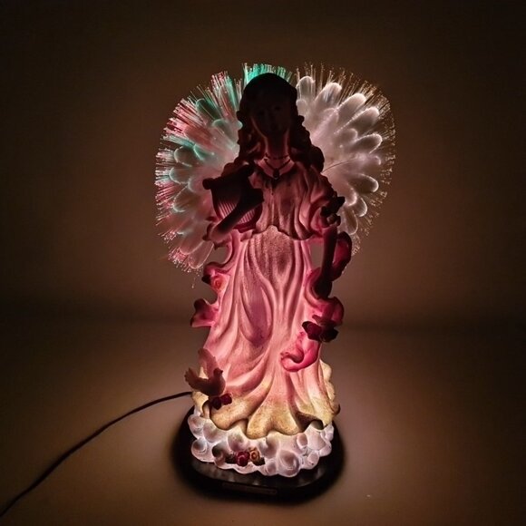 Katelyn Angel 4568 Figurine Fiber Optic Wings Motion-Activated Light for Home - Picture 2 of 6